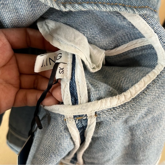 J.ing denim mini dress size xs light wash nwt - Picture 5 of 7